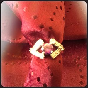 Lavender & Diamond Designer Ring